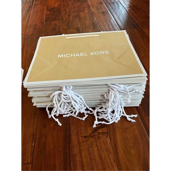 1 Medium Michael Kors Gift Gifting Paper Shopping Bag Tote Satchel - Picture 8 of 11